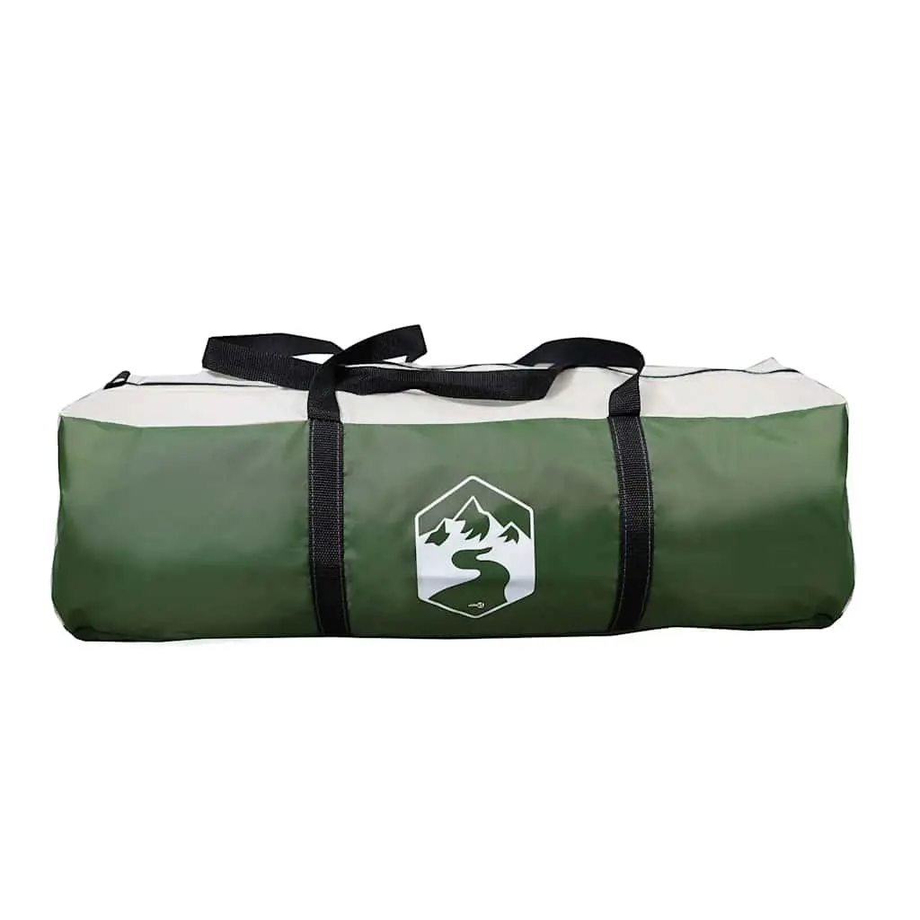 Car Tent Waterproof 4-Person Green Polyester with E-Port