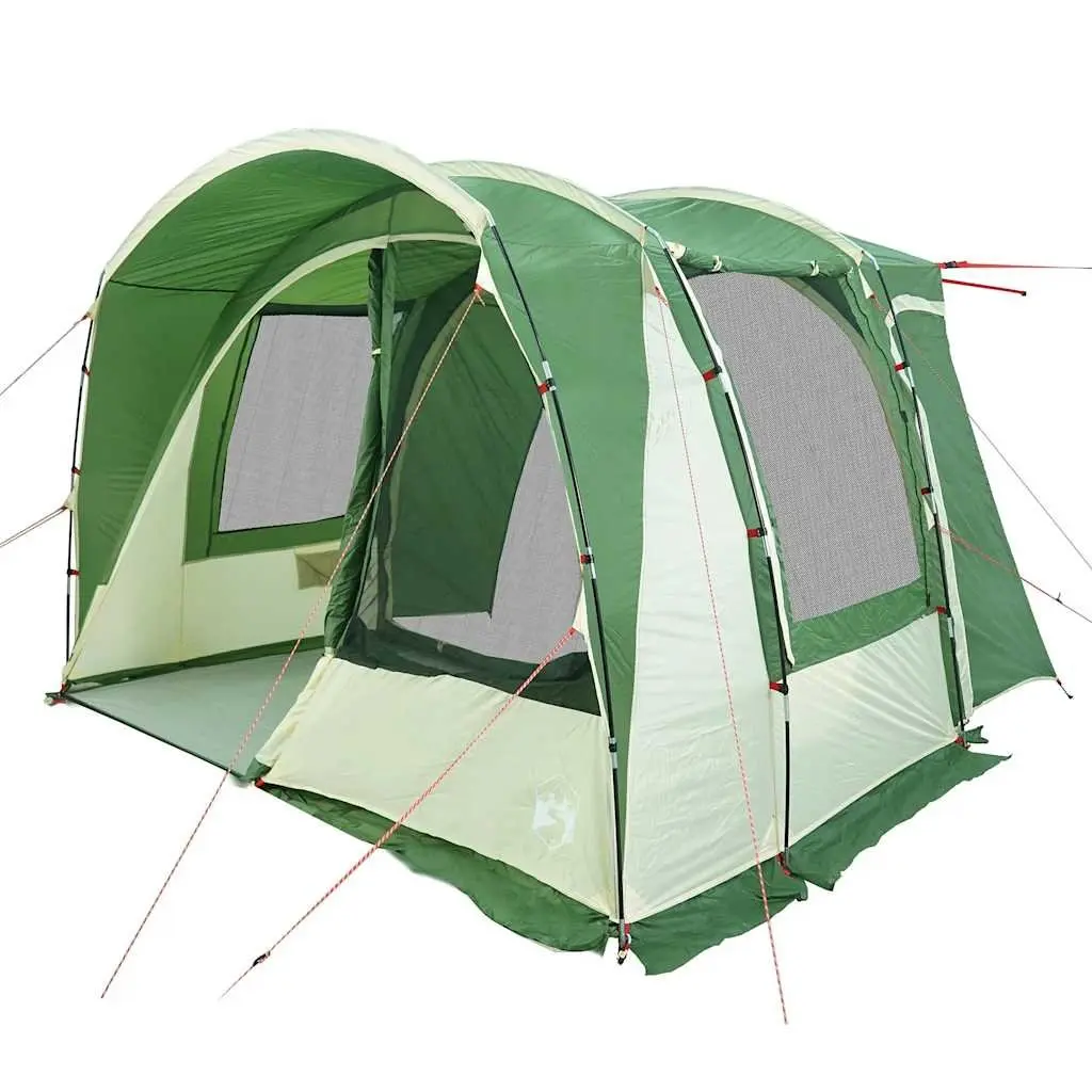 4 Person Waterproof Camping Shelter Green Polyester Car Tent for Outdoor Hiking