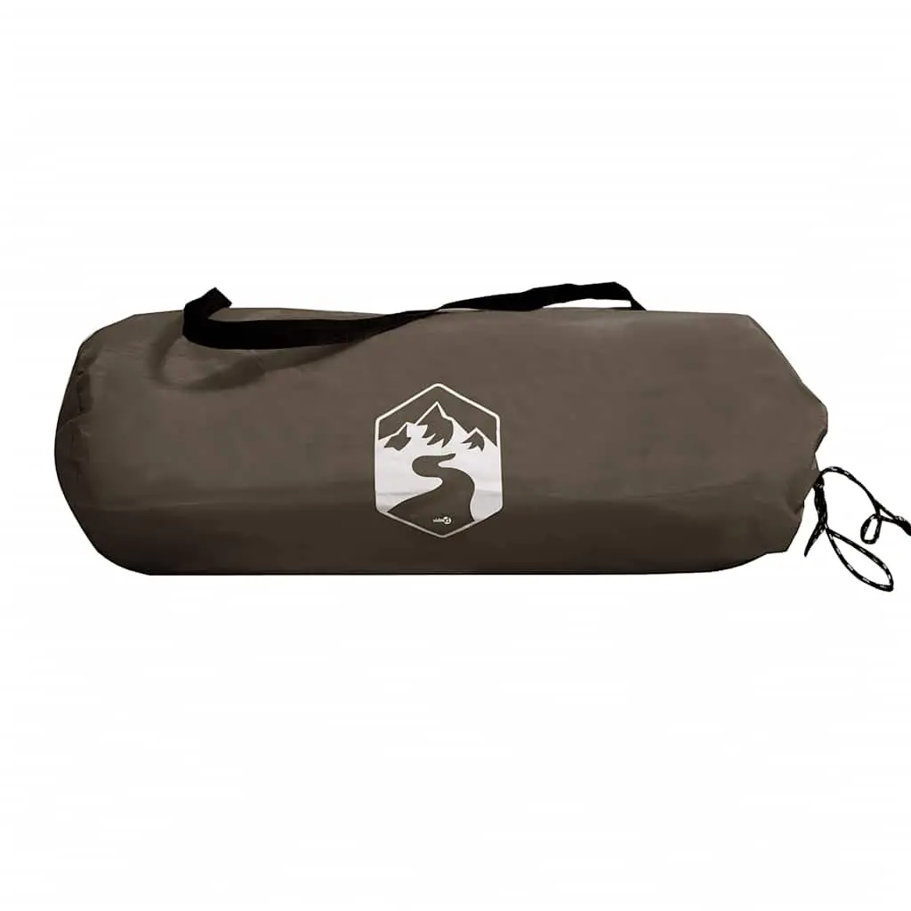 Camping Tent Waterproof Polyester 2-Person Brown Portable Easy Setup
