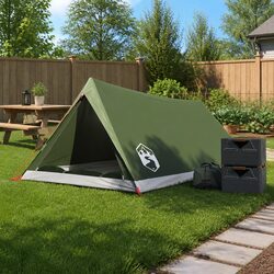Practical Green Camping Tent for 2 with Mosquito Protection
