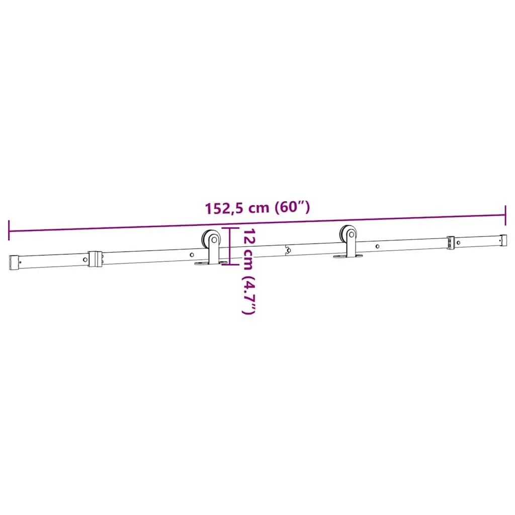 Sliding Door Hardware Kit for Home Use