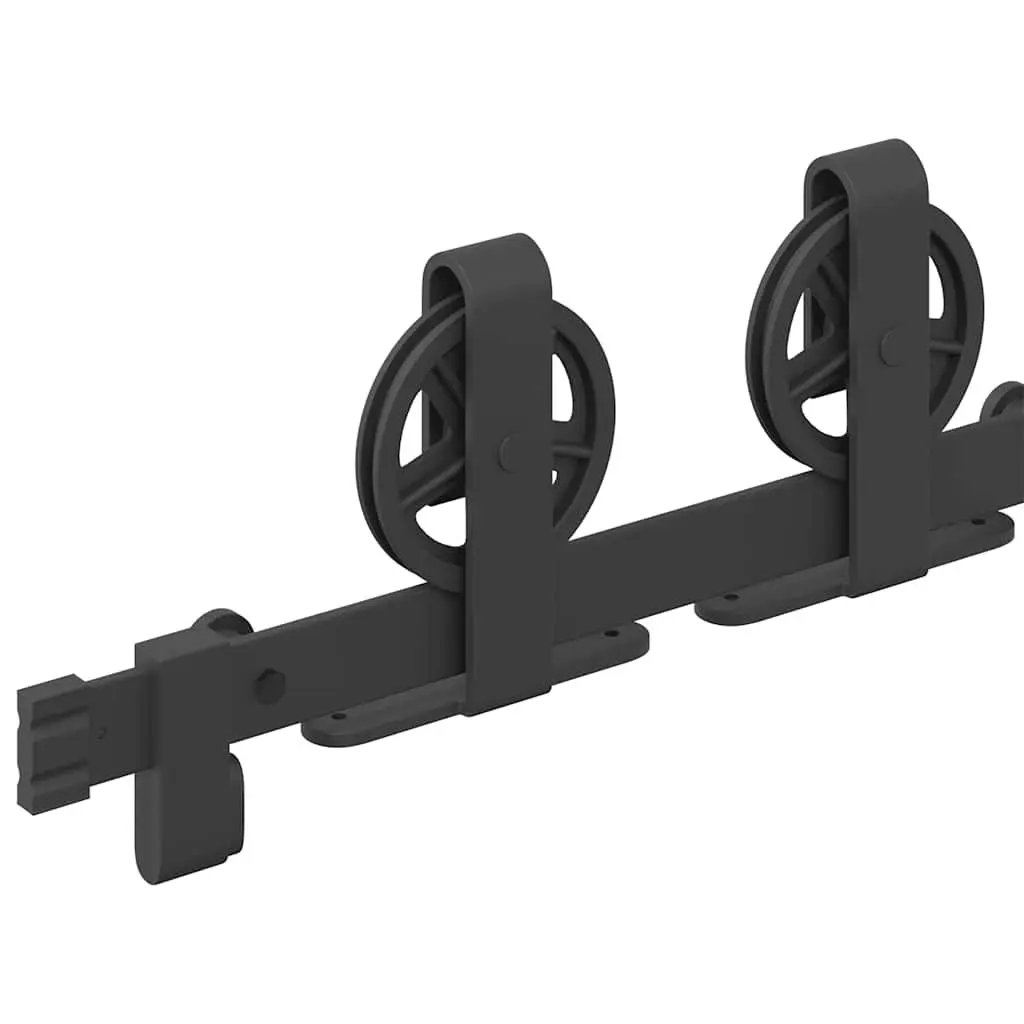 Sliding Door Hardware Kit 183cm Steel Track Rail System Floor Guide Barn Door