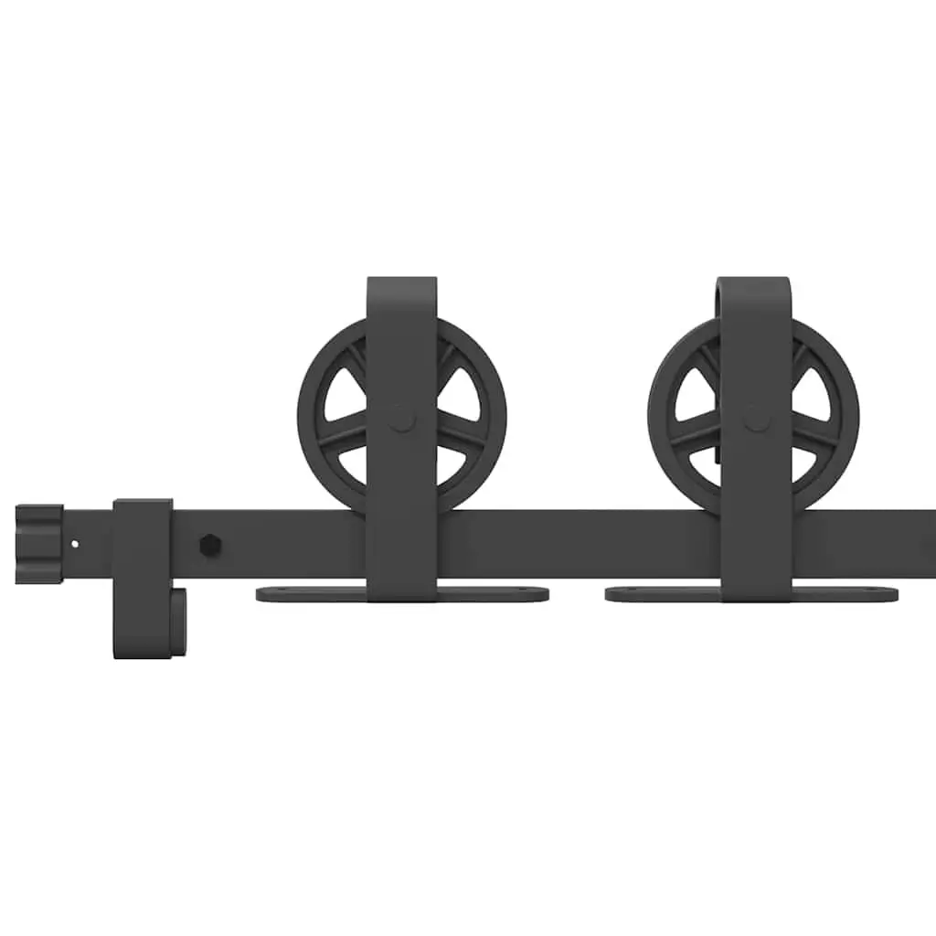 Sliding Door Hardware Kit 183cm Steel Track Rail System Floor Guide Barn Door