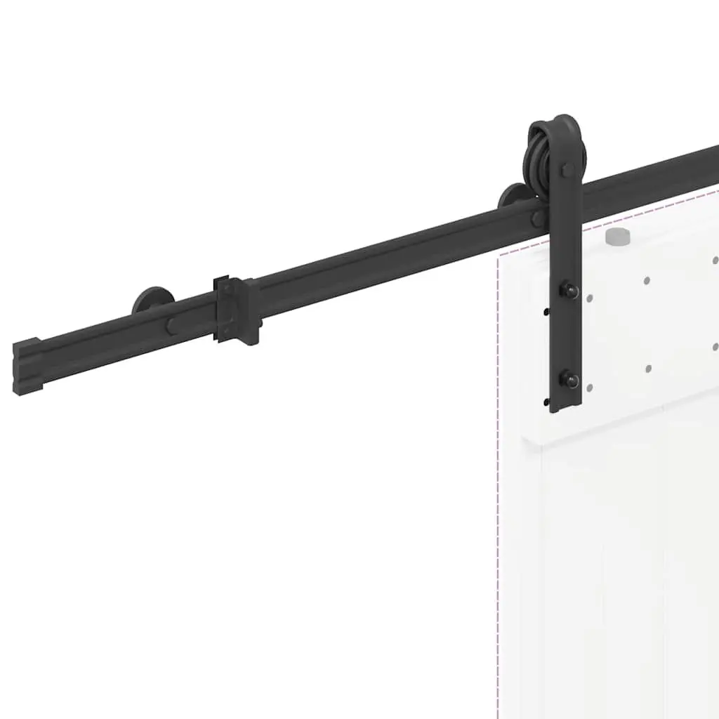 Sliding Door Hardware Kit 200cm Steel Track Rail System for Interior Doors
