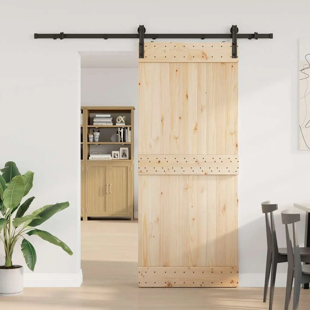 Sliding Door Hardware Kit 200cm Steel Track Rail System for Interior Doors