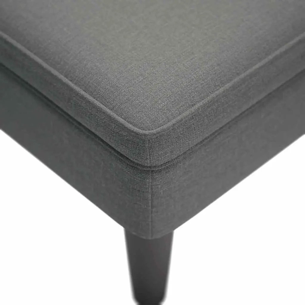 Chaise Lounge Chair Soft Fabric Grey Right Armrest with Lumbar Pillow for Relaxation in Living Room or Study