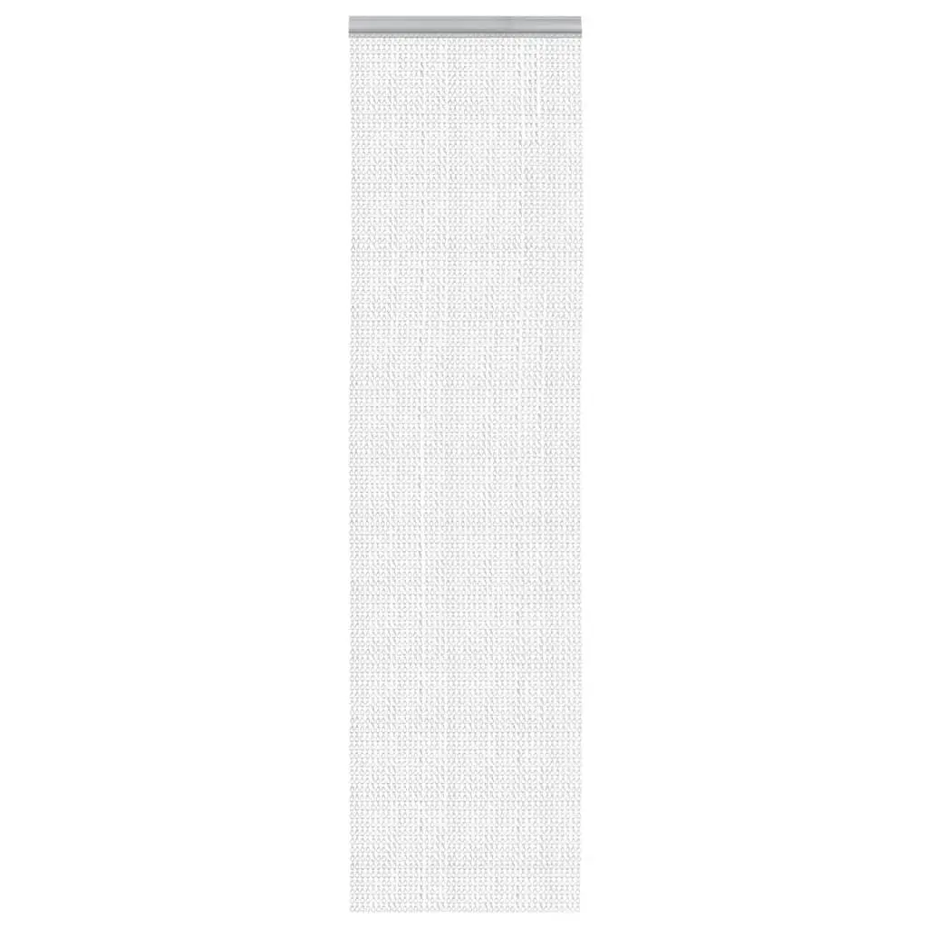 Chain Door Fly Screen Aluminium 56x202 cm Silver Insect Barrier Adjustable