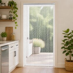 Practical Chain Door Fly Screen for Busy Homes 100x212 cm