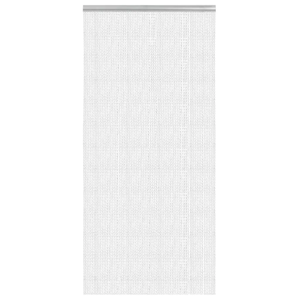 Chain Fly Screen Adjustable Aluminium Barrier 100cm x 226cm Silver
