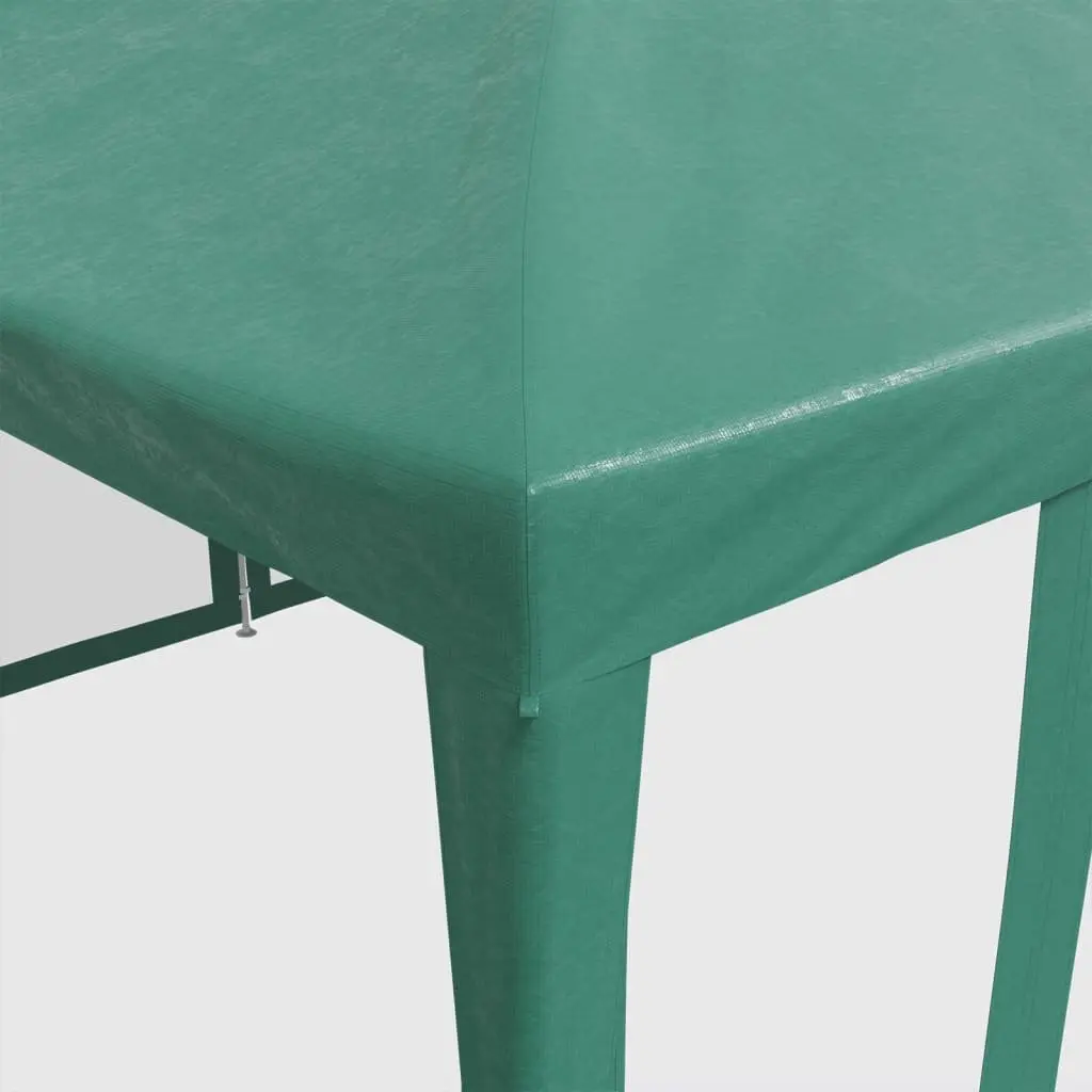 Party Tent Iron 6x4 m Water-Resistant Green with 10 Mesh Sidewalls