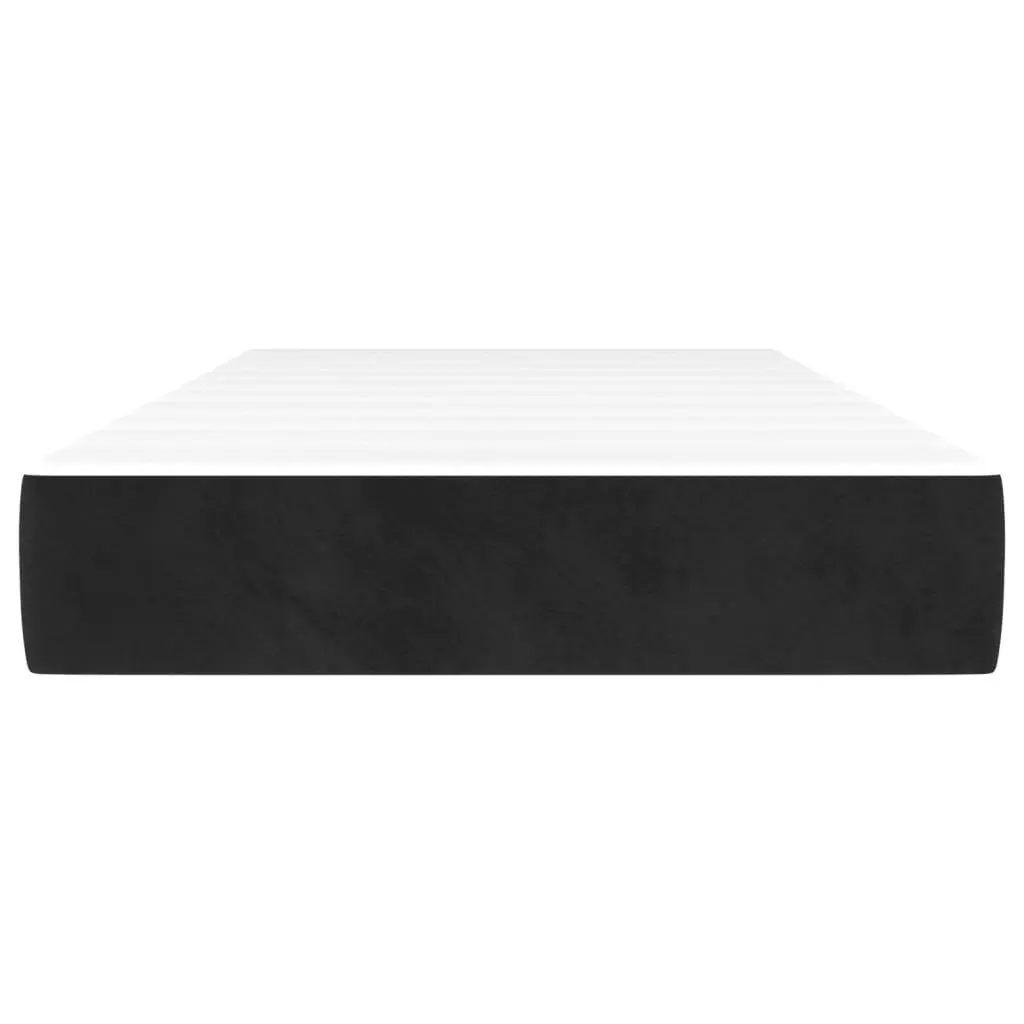Pocket Spring Bed Mattress King Single Medium Firmness Black Velvet 106x203x20cm