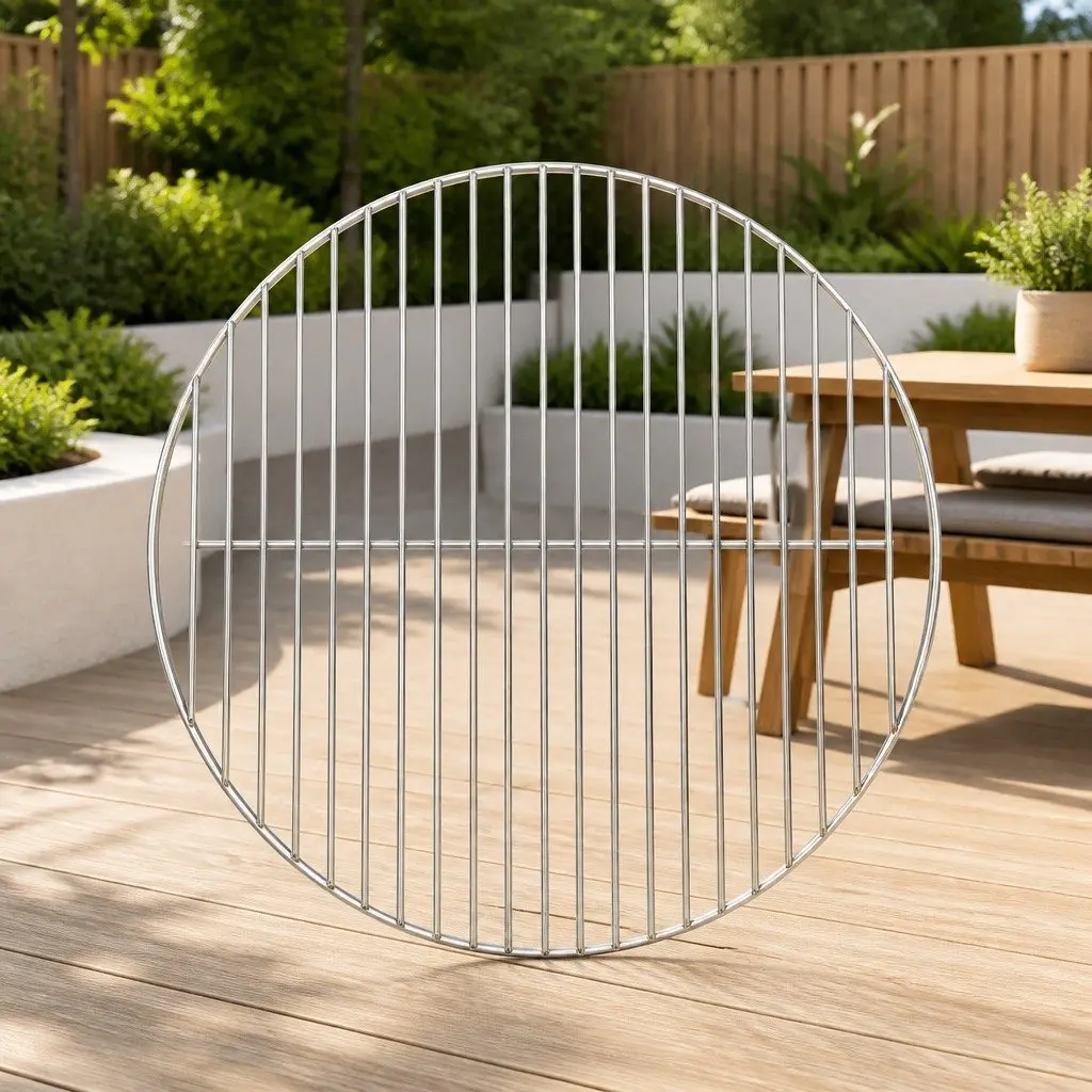 Round Grill Grate 44.5cm Stainless Steel BBQ Grate