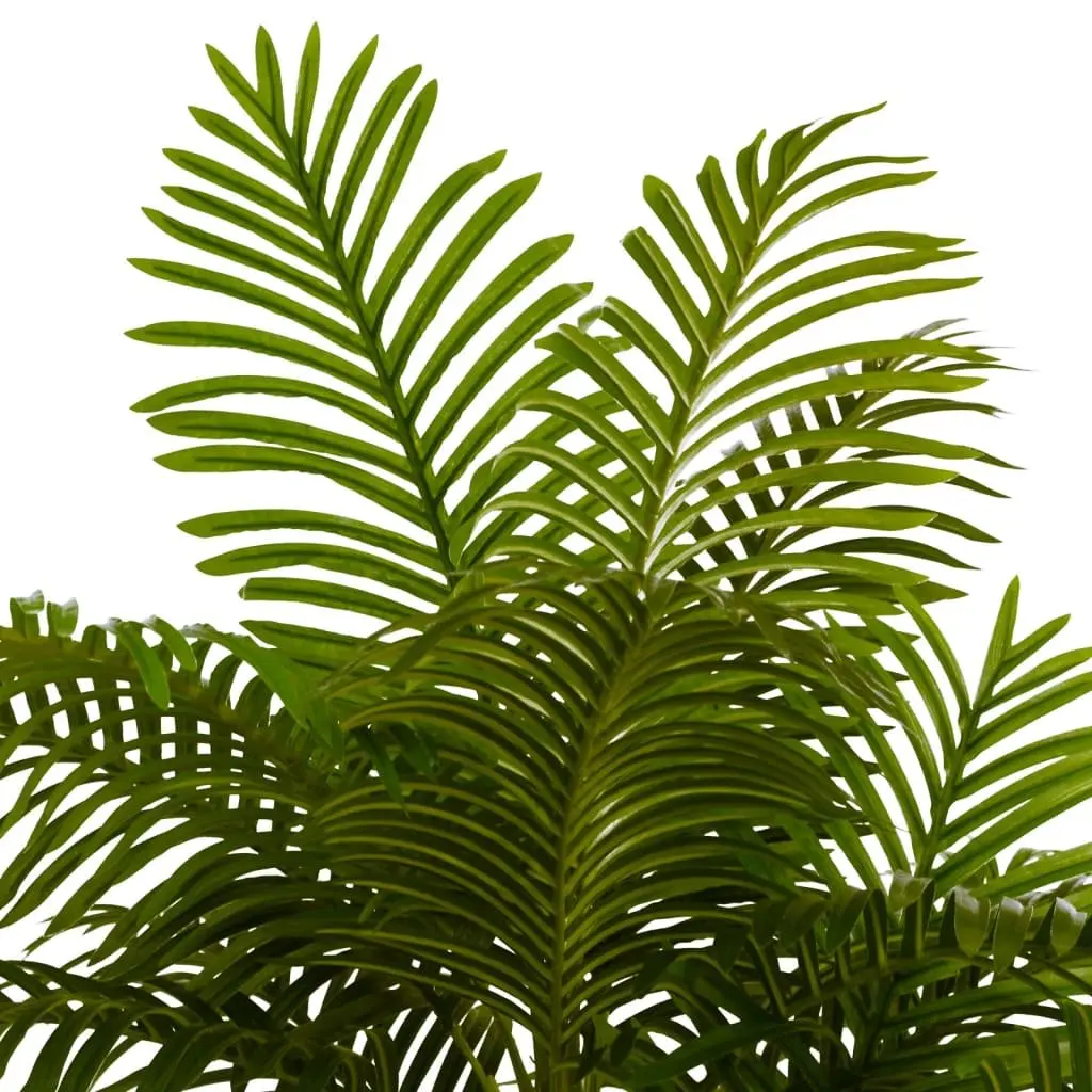 Artificial Palm Tree Indoor Decorative Plant 80cm Tall Green Polypropylene Leaves