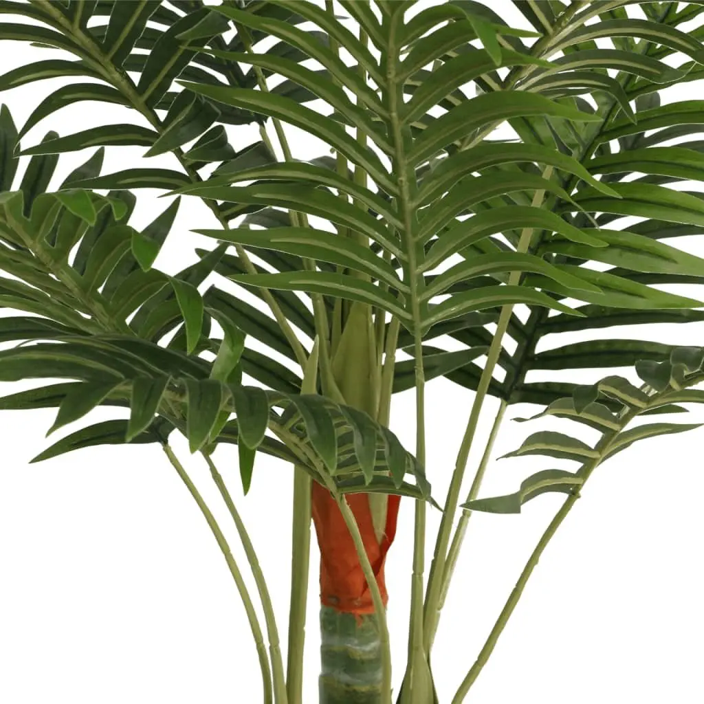 Artificial Indoor Palm Tree 85cm Green Realistic Decorative Plant with 3 Adjustable Trunks and Sturdy Base for Home and Office