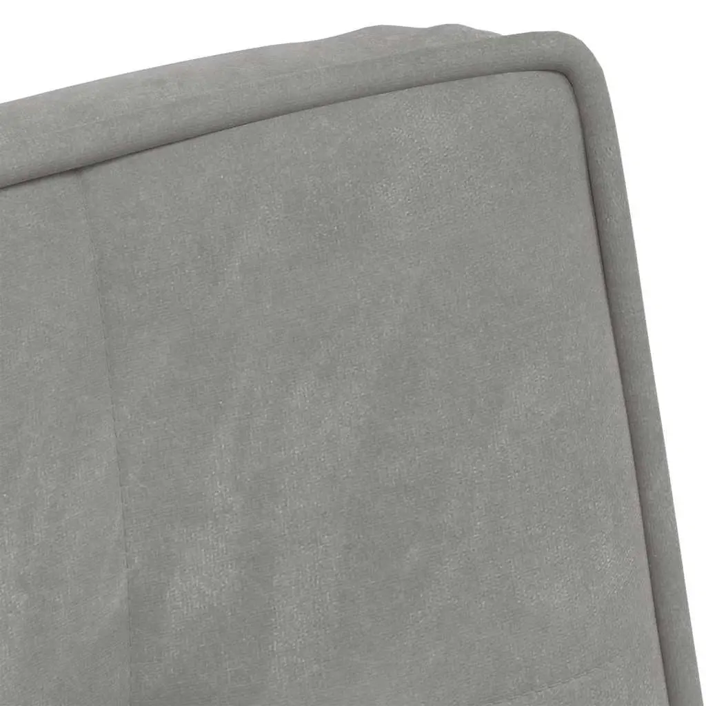 Relaxing Chair Velvet Upholstered Grey 64 x 74 x 84 cm Home Office Leisure Seat