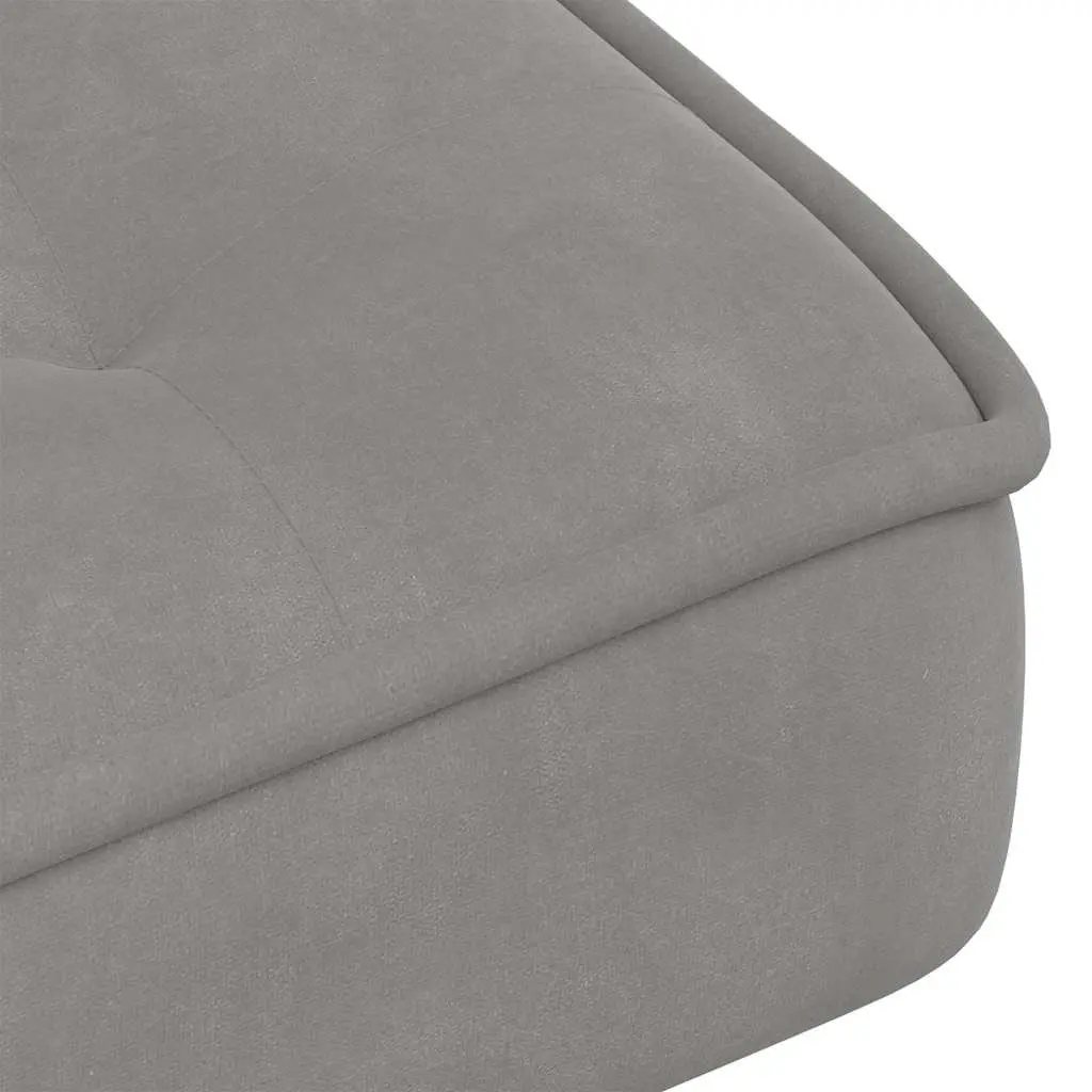 Relaxing Chair Velvet Upholstered Grey 64 x 74 x 84 cm Home Office Leisure Seat