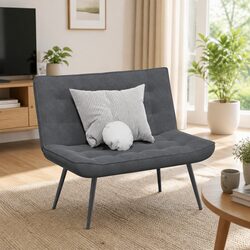 Practical Grey Velvet Bench for Any Room