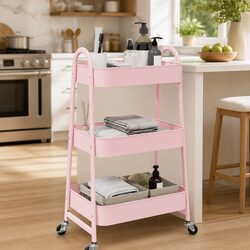 Versatile 3-Tier Trolley for Home Organization