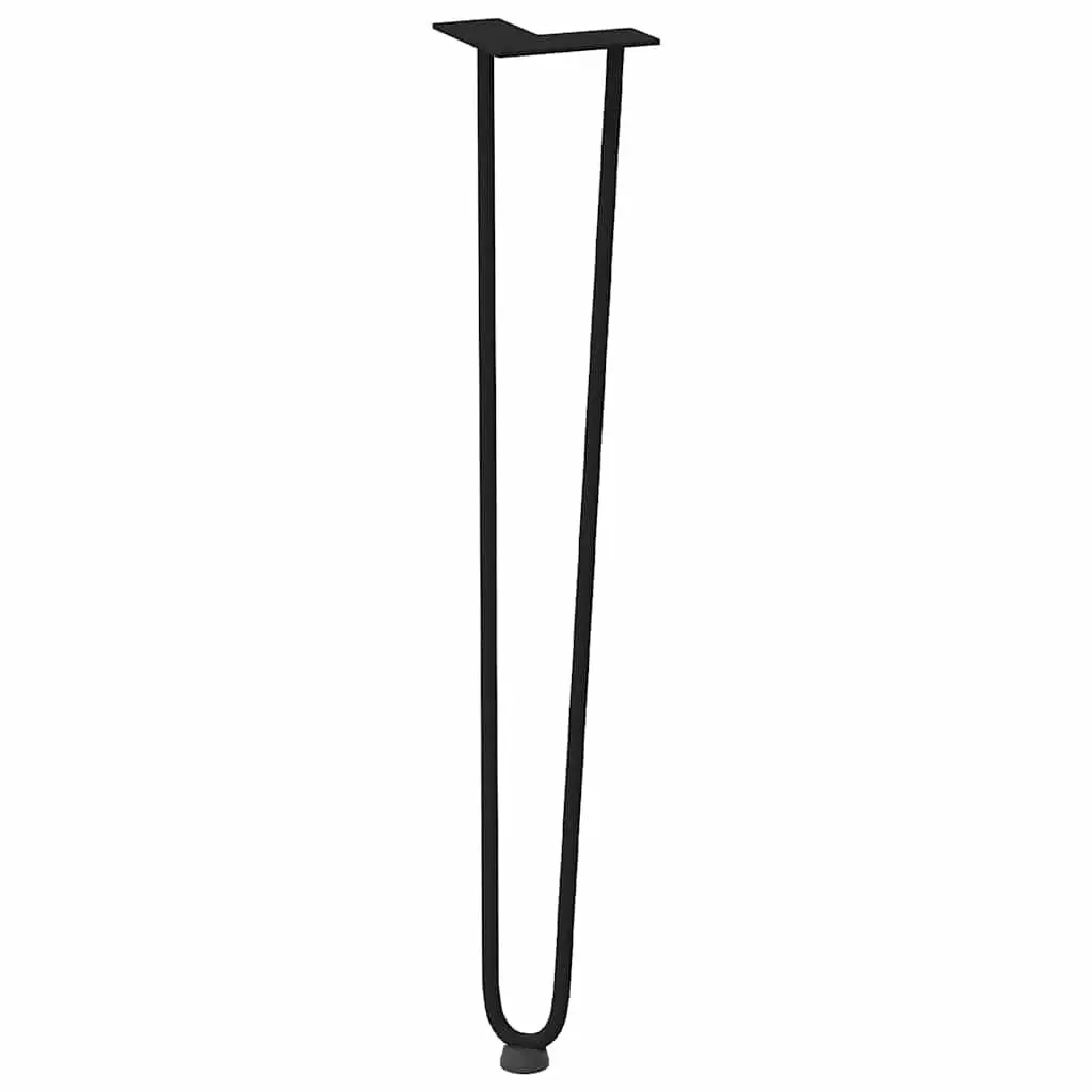 Hairpin Table Legs Steel 72cm Black 4pcs