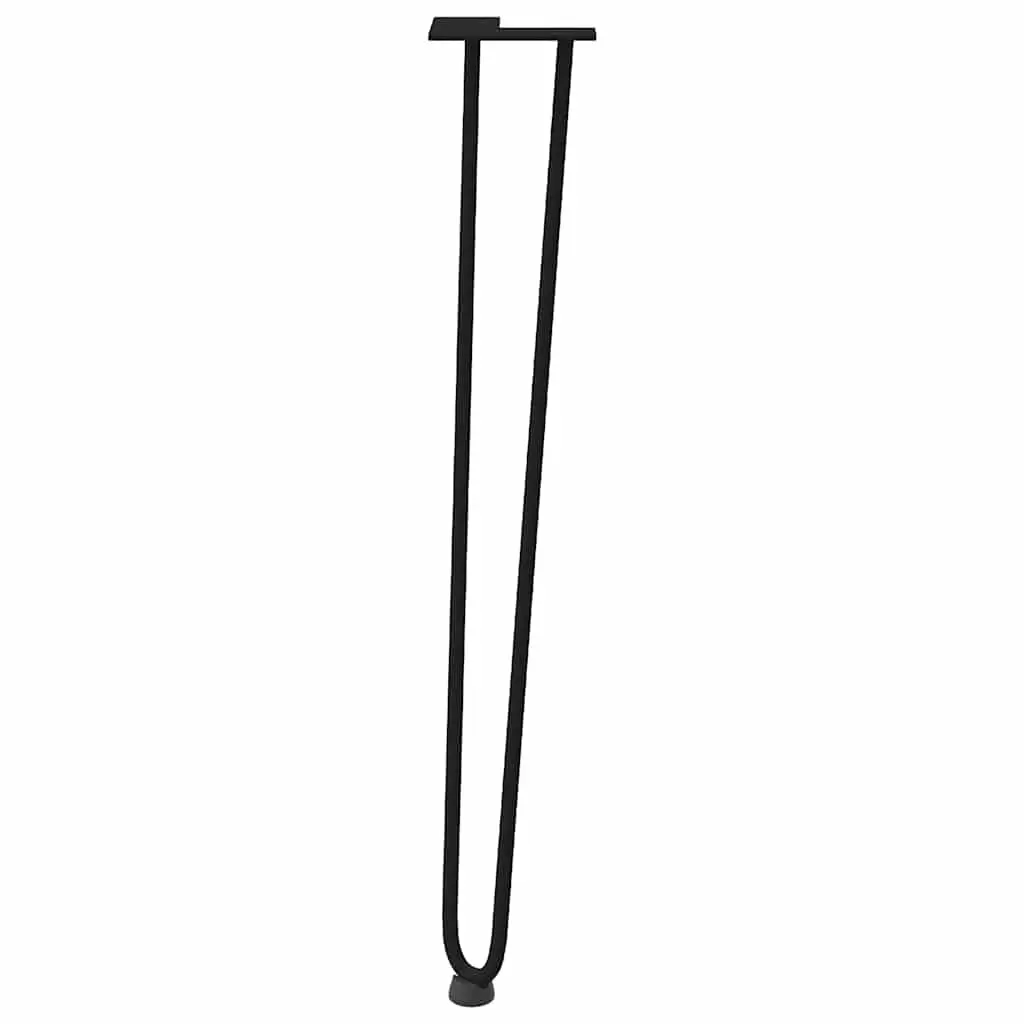 Hairpin Table Legs Steel 72cm Black 4pcs