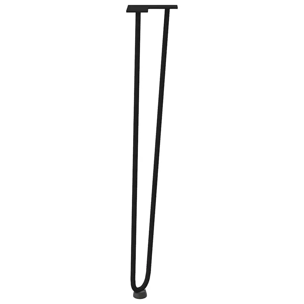 Hairpin Table Legs Steel 72cm Black 4pcs