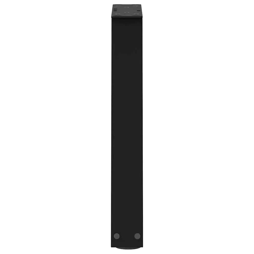 Coffee Table Legs V-Shape Powder-coated Steel 38x42-43.3cm Black