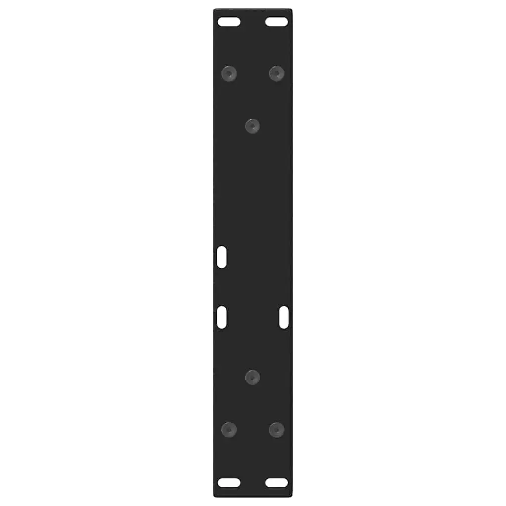 Coffee Table Legs V-Shape Powder-coated Steel 38x42-43.3cm Black