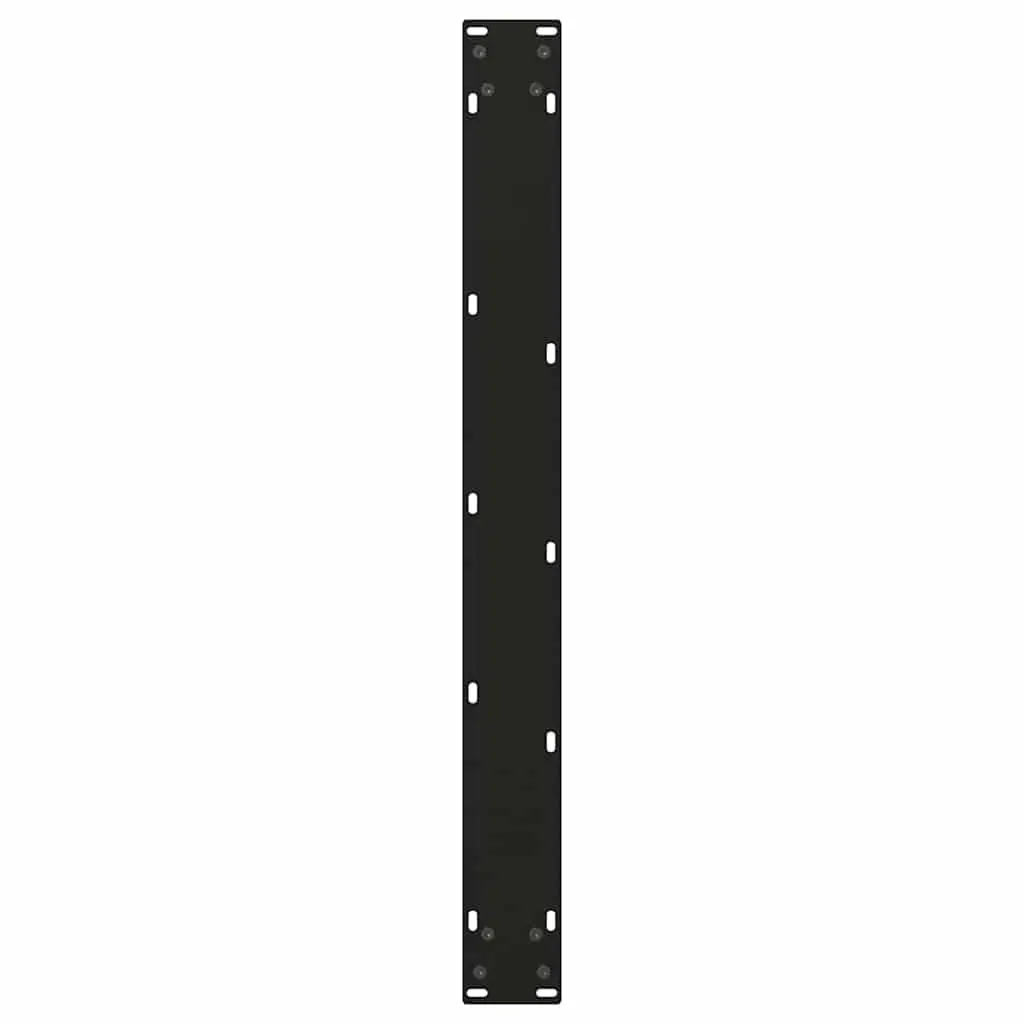 Dining Table Legs V-Shape Powder-coated Steel 80x72-73.3cm Black 2 pcs