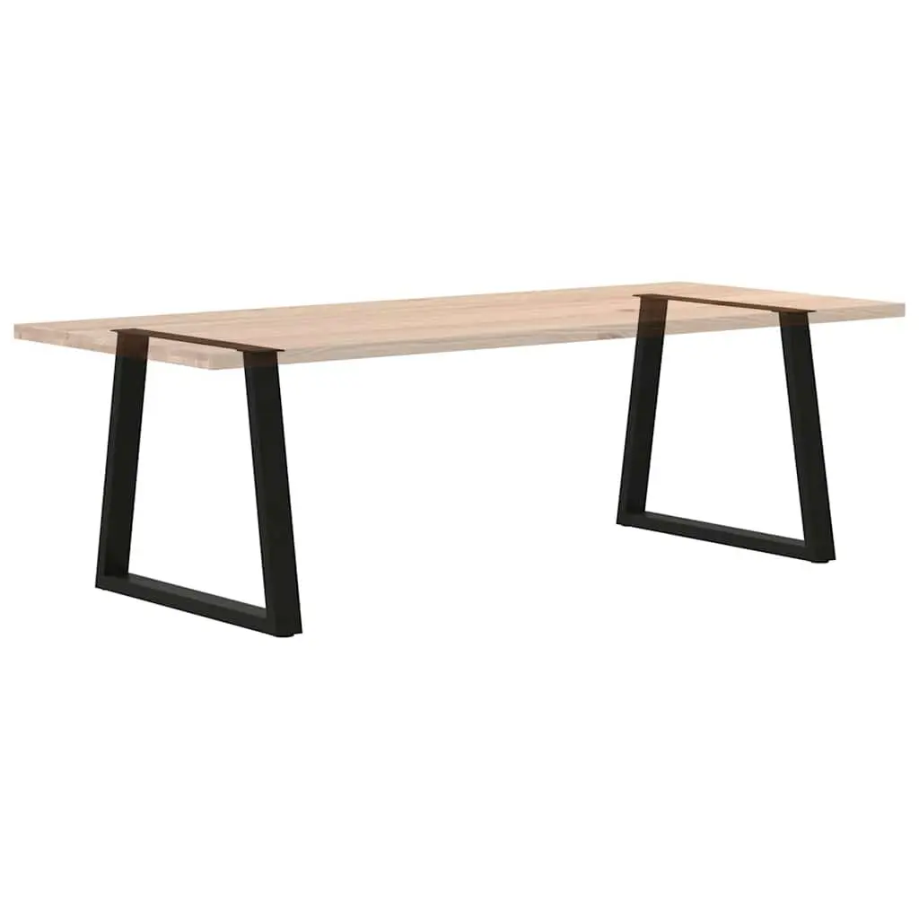 Dining Table Legs V-Shape Powder-coated Steel 80x72-73.3cm Black 2 pcs