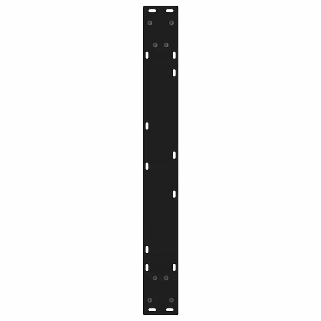 Dining Table Legs Steel Black 70x72-73.3cm with Adjustable Feet Levellers 2 pcs