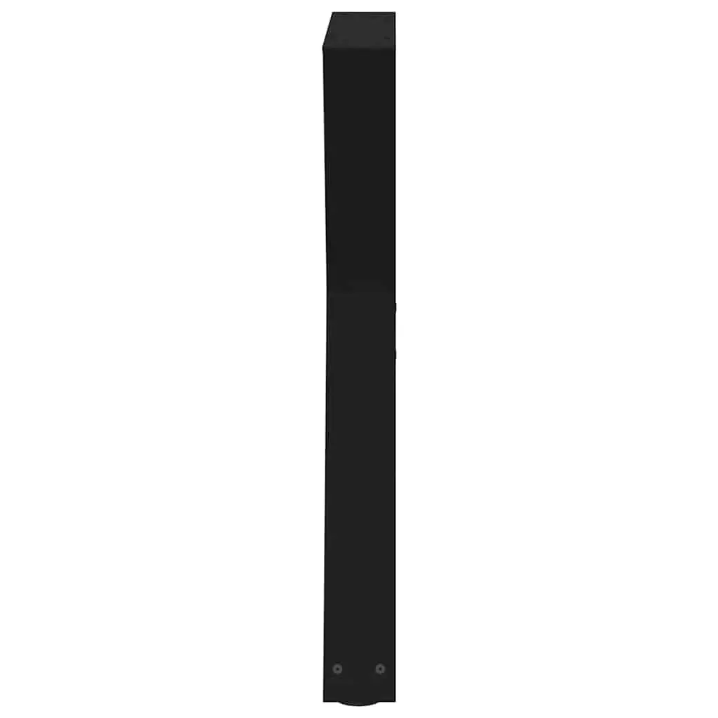 Dining Table Legs 2 pcs Black Steel 80x72-73.3cm Adjustable Levellers
