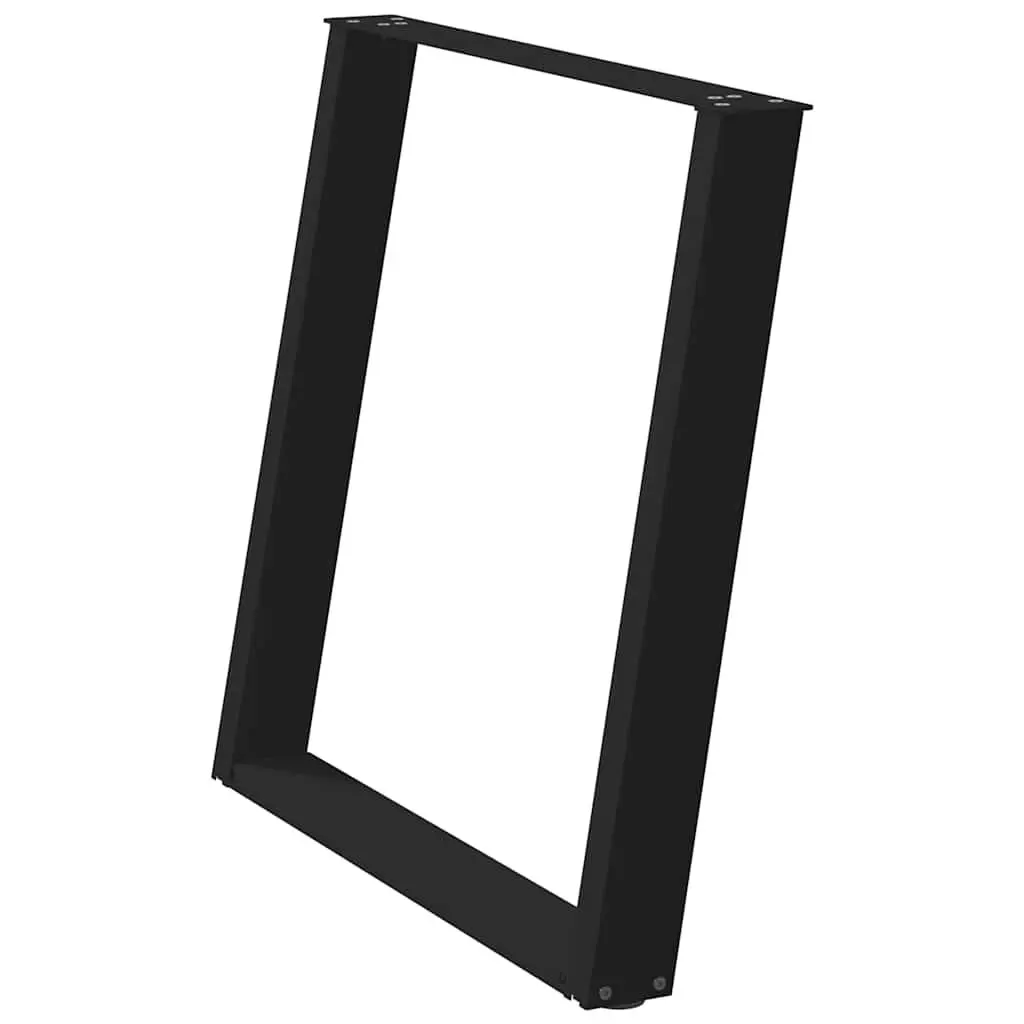 Black U-Shaped Dining Table Legs for Home Use