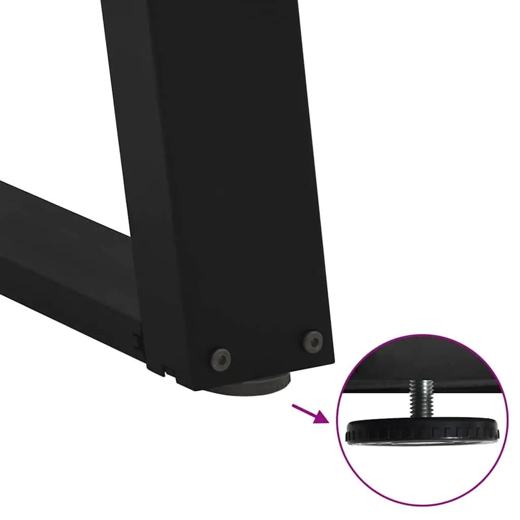 Black U-Shaped Dining Table Legs for Home Use