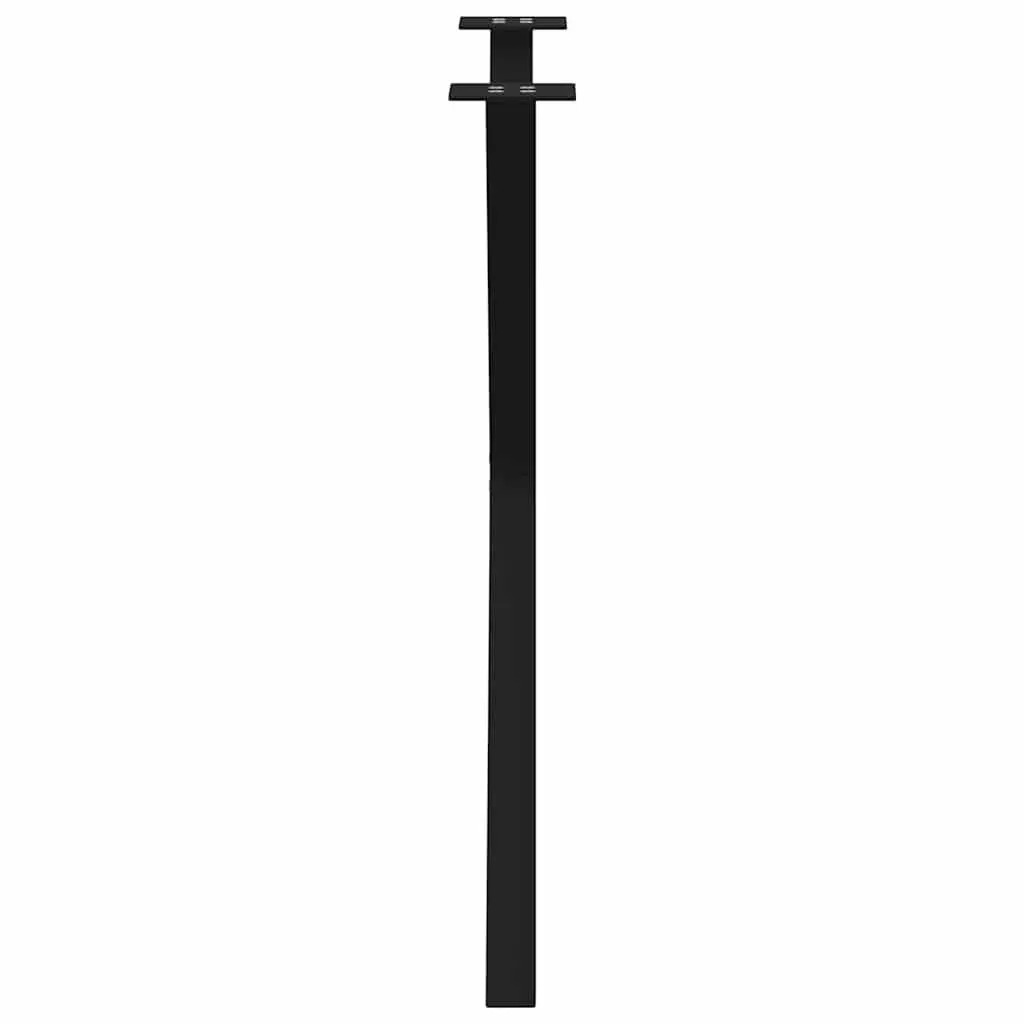 X-Shaped Metal Table Legs Black 70cm Height 72-73cm Set of 2 Durable Support for Dining or Desk Tabletops