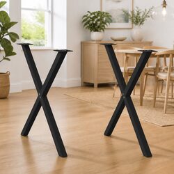 Dining Table Legs in X-Shape for Home Use
