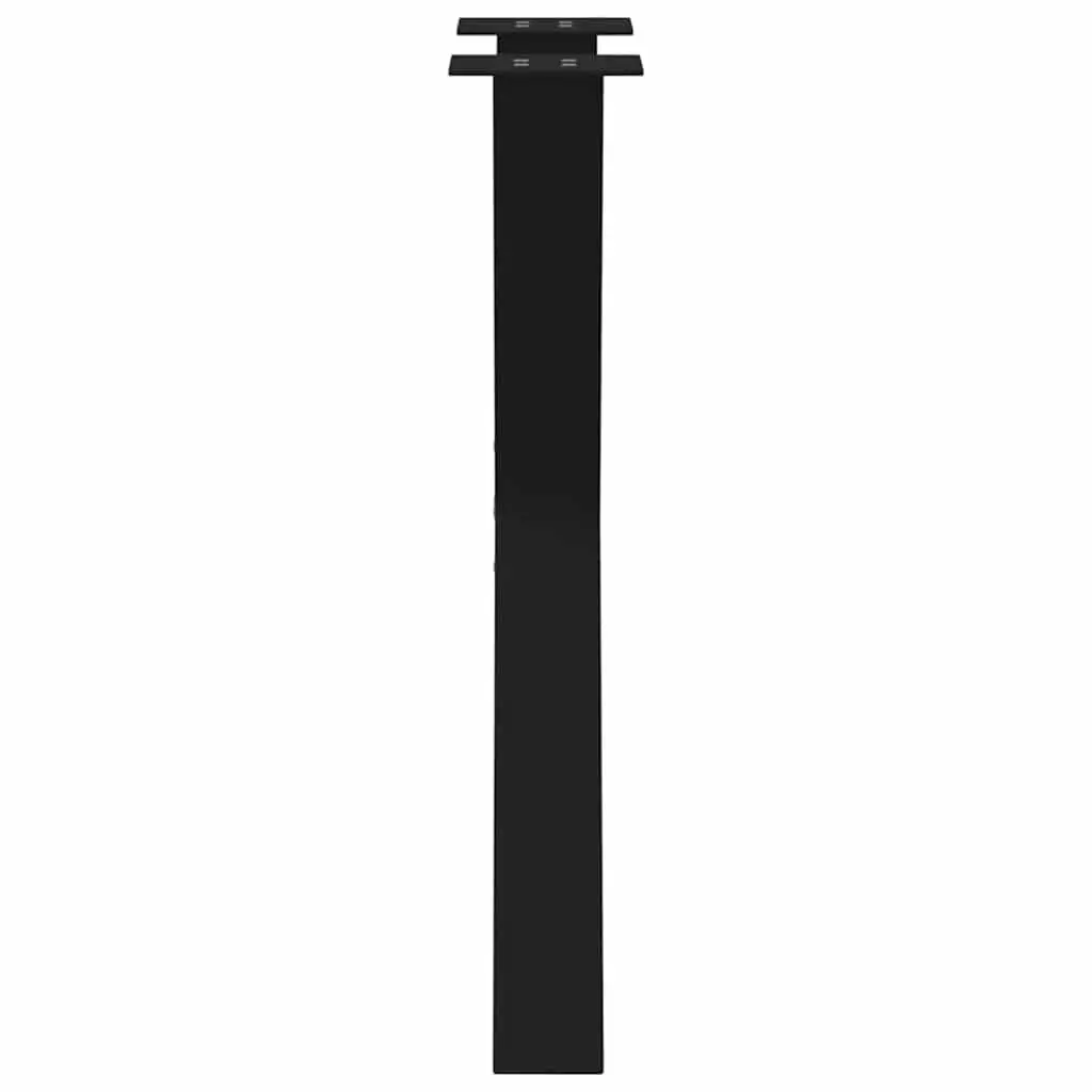 Dining Table Legs Steel Support Black X-Shaped 60x72cm 2 Pieces