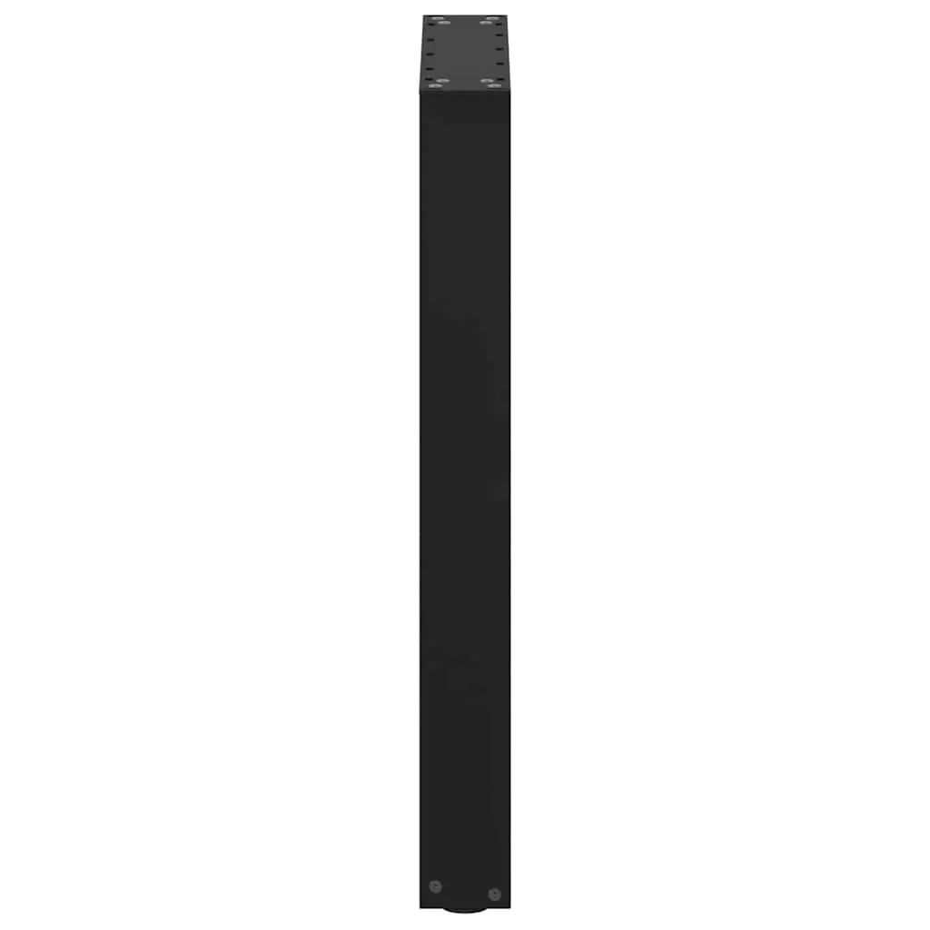 Dining Table Legs U-Shaped Steel Black 50x72-73cm Support Frame Pair