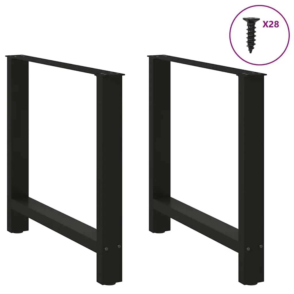Black Steel Table Legs for Home Use