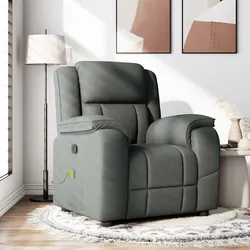 Practical Grey Fabric Massage Recliner for Every Home