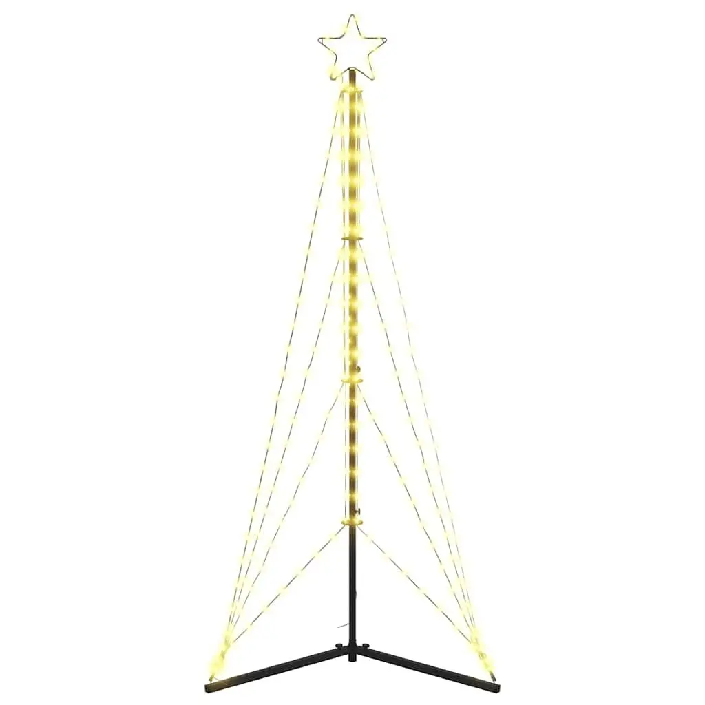 LED Christmas Tree 182cm Warm White 363 Lights 8 Effects Indoor Outdoor