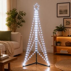 Versatile 182cm LED Christmas Tree for Indoor & Outdoor Use