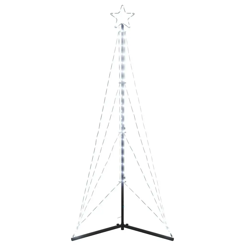 LED Christmas Tree Cold White 182cm 363 Lights 8 Modes Indoor Outdoor Decoration