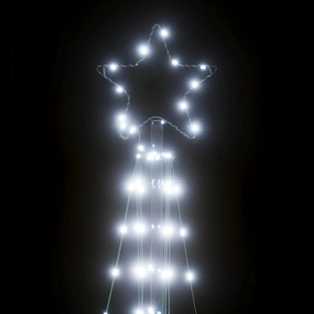 LED Christmas Tree Cold White 182cm 363 Lights 8 Modes Indoor Outdoor Decoration