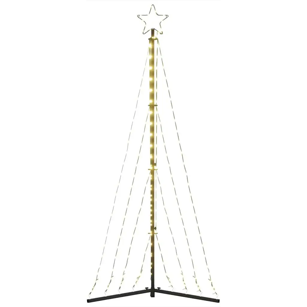 LED Christmas Tree 187cm 339 Warm White Lights 8 Effects Indoor Outdoor