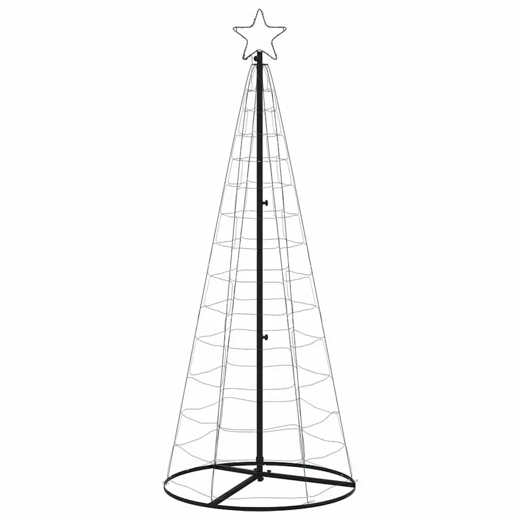 LED Christmas Tree Cold White 180cm 200 Lights 8 Lighting Effects Indoor Outdoor