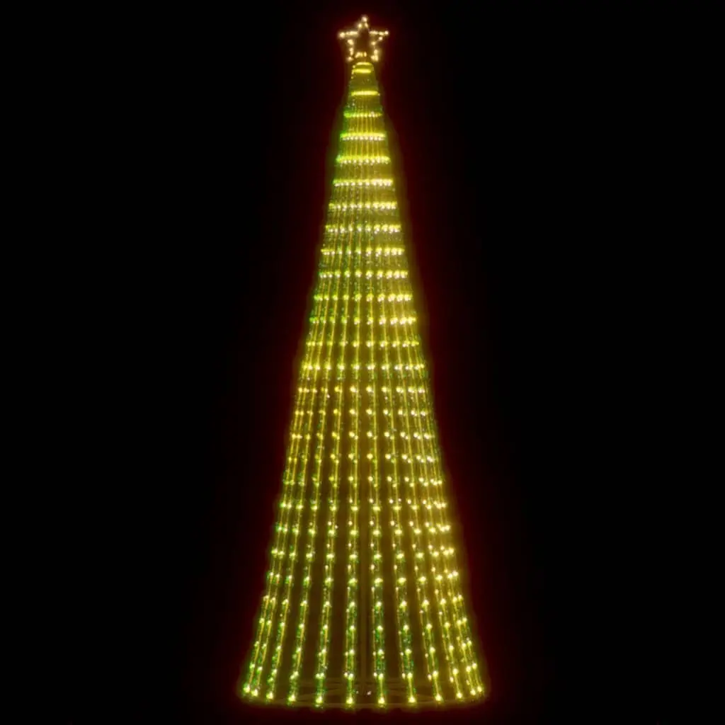 LED Christmas Tree 250cm 475 Warm White Lights 8 Effects Indoor Outdoor