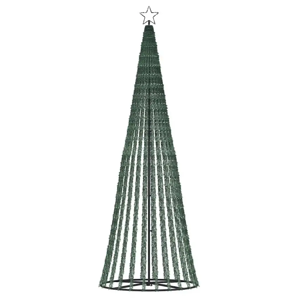 LED Christmas Tree 250cm 475 Warm White Lights 8 Effects Indoor Outdoor