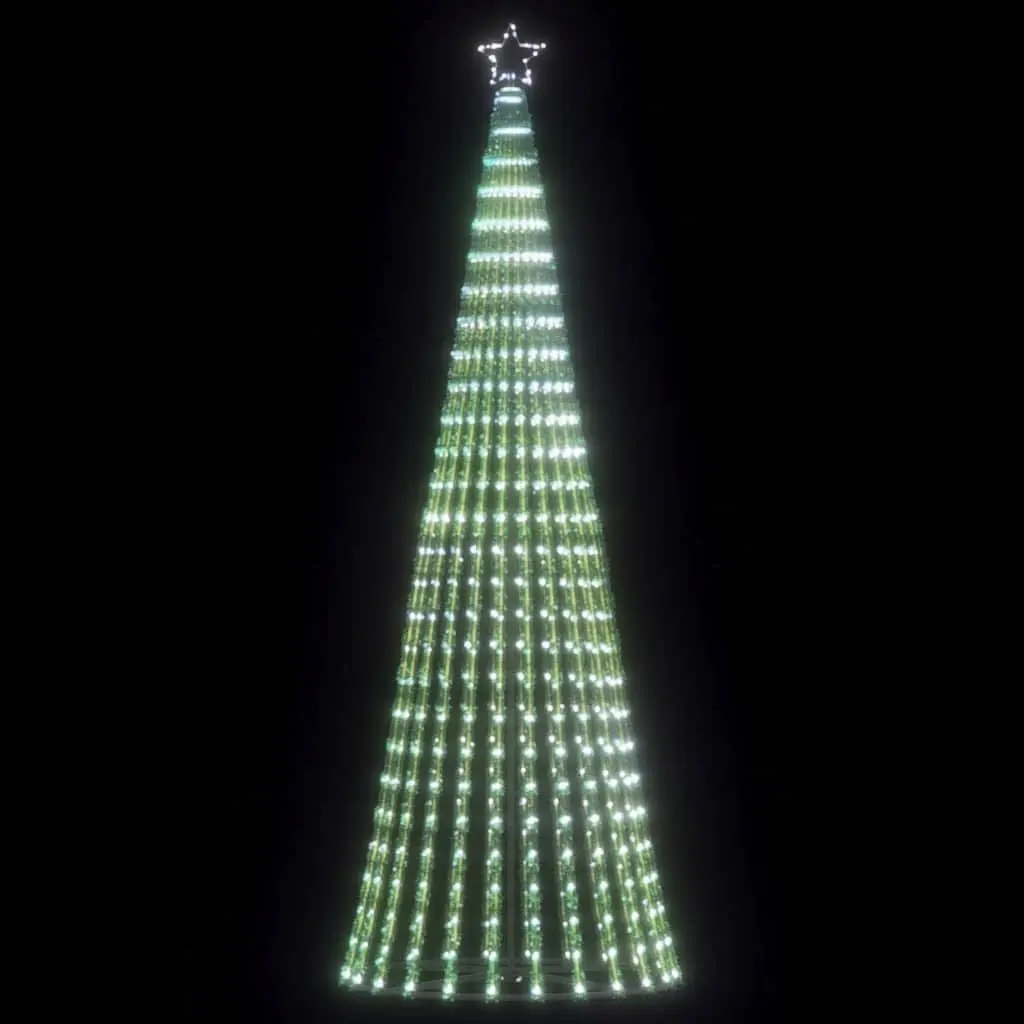 LED Christmas Tree 475 Cold White Lights 8 Effects Indoor Outdoor Holiday