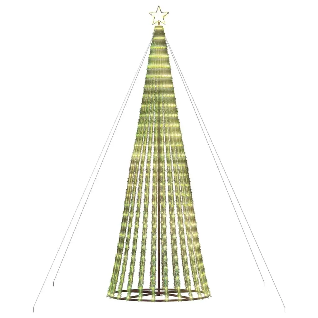 LED Christmas Tree 400cm Warm White Lights 8 Effects Indoor Outdoor