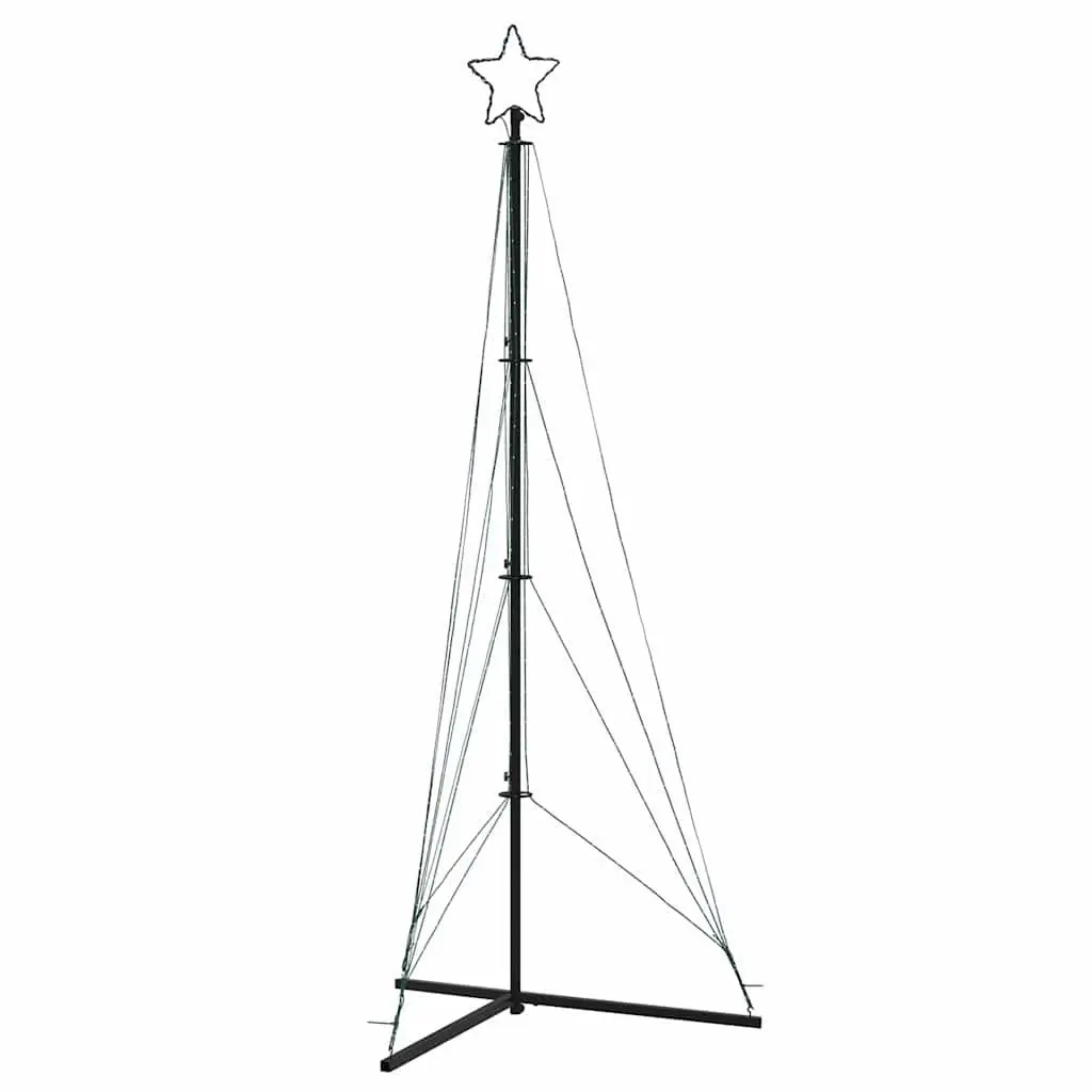 LED Christmas Tree 240cm 483 Cold White Lights 8 Modes Indoor Outdoor Holiday
